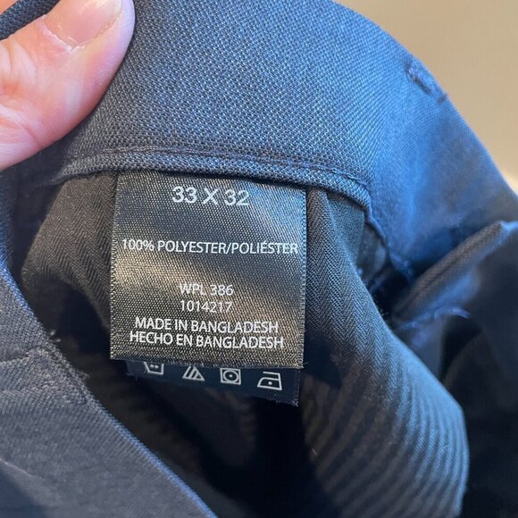 Haggar H26 Blue Work Trousers Size 32x32 - Picture 4 of 5